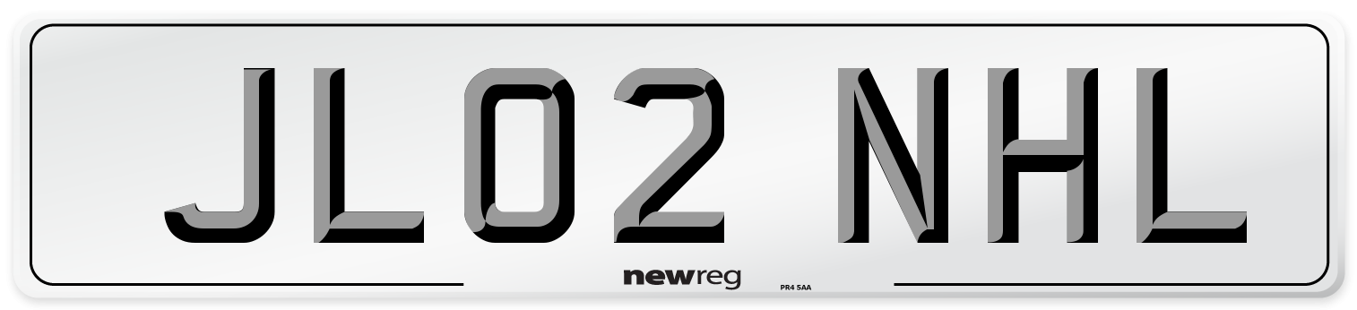 JL02 NHL Number Plate from New Reg